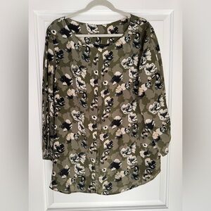 Banana Republic Pull On Silk Blouse Sz XL